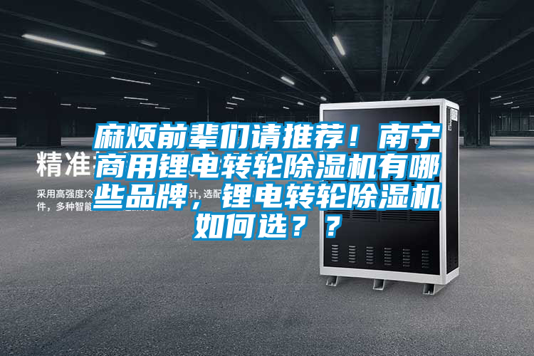 麻煩前輩們請推薦！南寧商用鋰電轉(zhuǎn)輪除濕機有哪些品牌，鋰電轉(zhuǎn)輪除濕機如何選？？