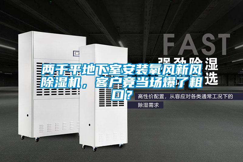兩千平地下室安裝氧風(fēng)新風(fēng)除濕機(jī)，客戶竟當(dāng)場爆了粗口？