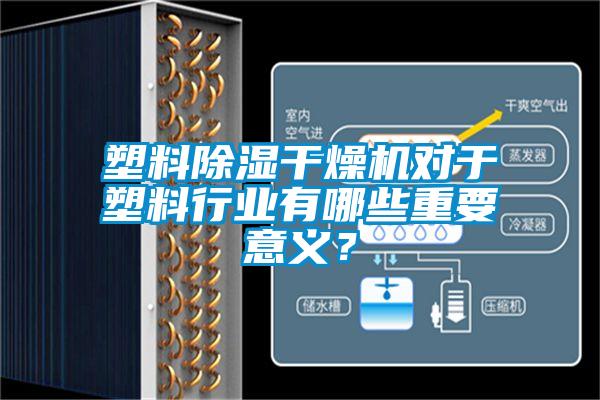 塑料除濕干燥機(jī)對于塑料行業(yè)有哪些重要意義？