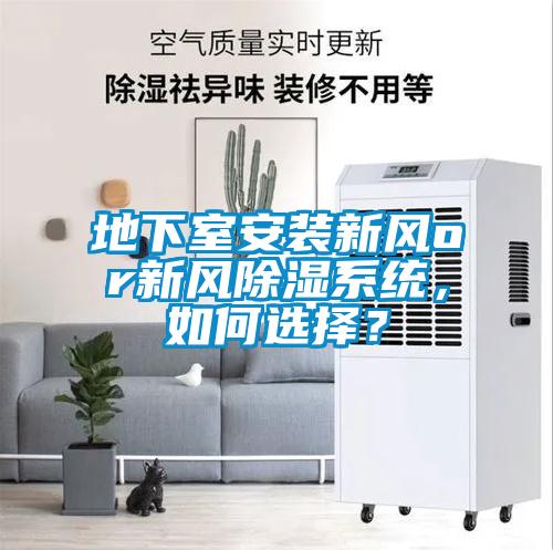 地下室安裝新風(fēng)or新風(fēng)除濕系統(tǒng)，如何選擇？