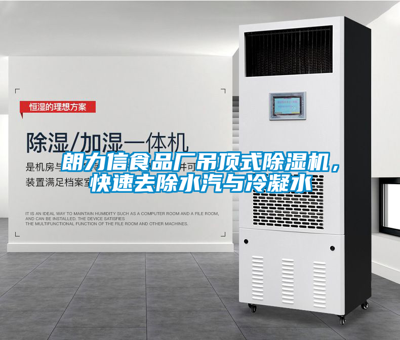 朗力信食品廠吊頂式除濕機(jī)，快速去除水汽與冷凝水
