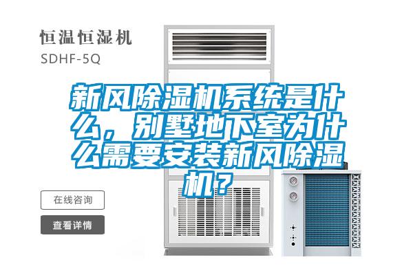 新風除濕機系統(tǒng)是什么，別墅地下室為什么需要安裝新風除濕機？