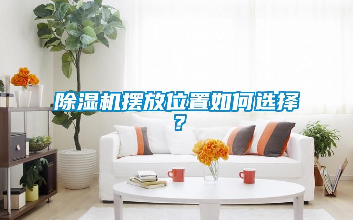 除濕機擺放位置如何選擇？