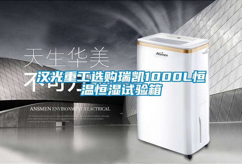 漢光重工選購瑞凱1000L恒溫恒濕試驗箱