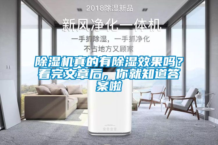 除濕機真的有除濕效果嗎？看完文章后，你就知道答案啦