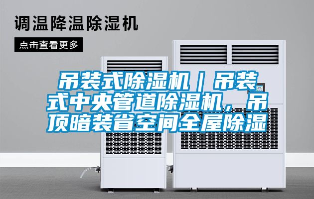 吊裝式除濕機(jī)｜吊裝式中央管道除濕機(jī)，吊頂暗裝省空間全屋除濕