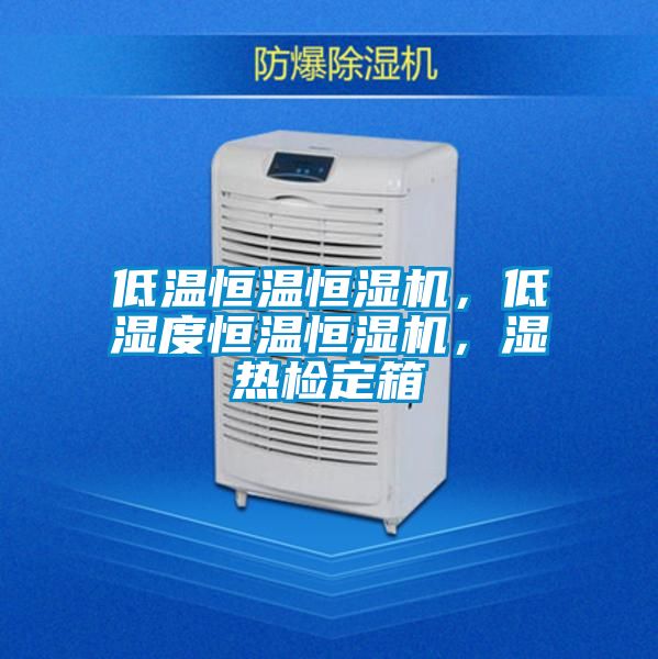 低溫恒溫恒濕機，低濕度恒溫恒濕機，濕熱檢定箱