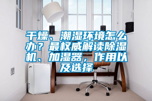 干燥、潮濕環(huán)境怎么辦？最權(quán)威解讀除濕機(jī)、加濕器，作用以及選擇