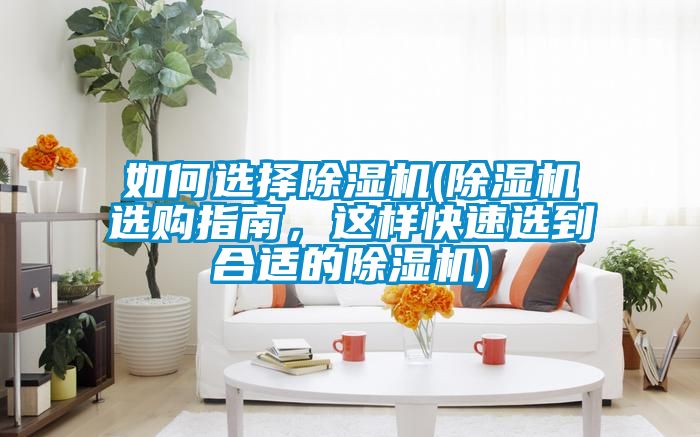 如何選擇除濕機(jī)(除濕機(jī)選購(gòu)指南，這樣快速選到合適的除濕機(jī))