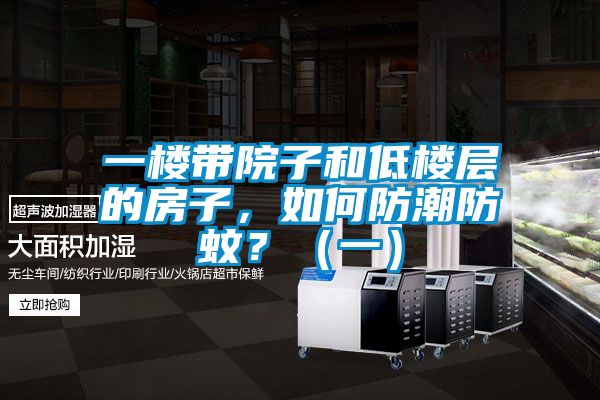 一樓帶院子和低樓層的房子，如何防潮防蚊？（一）